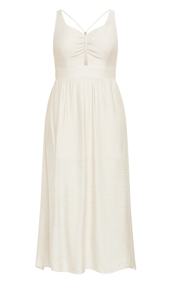 Iman Dress - oat, BEIGE, alternate image number null