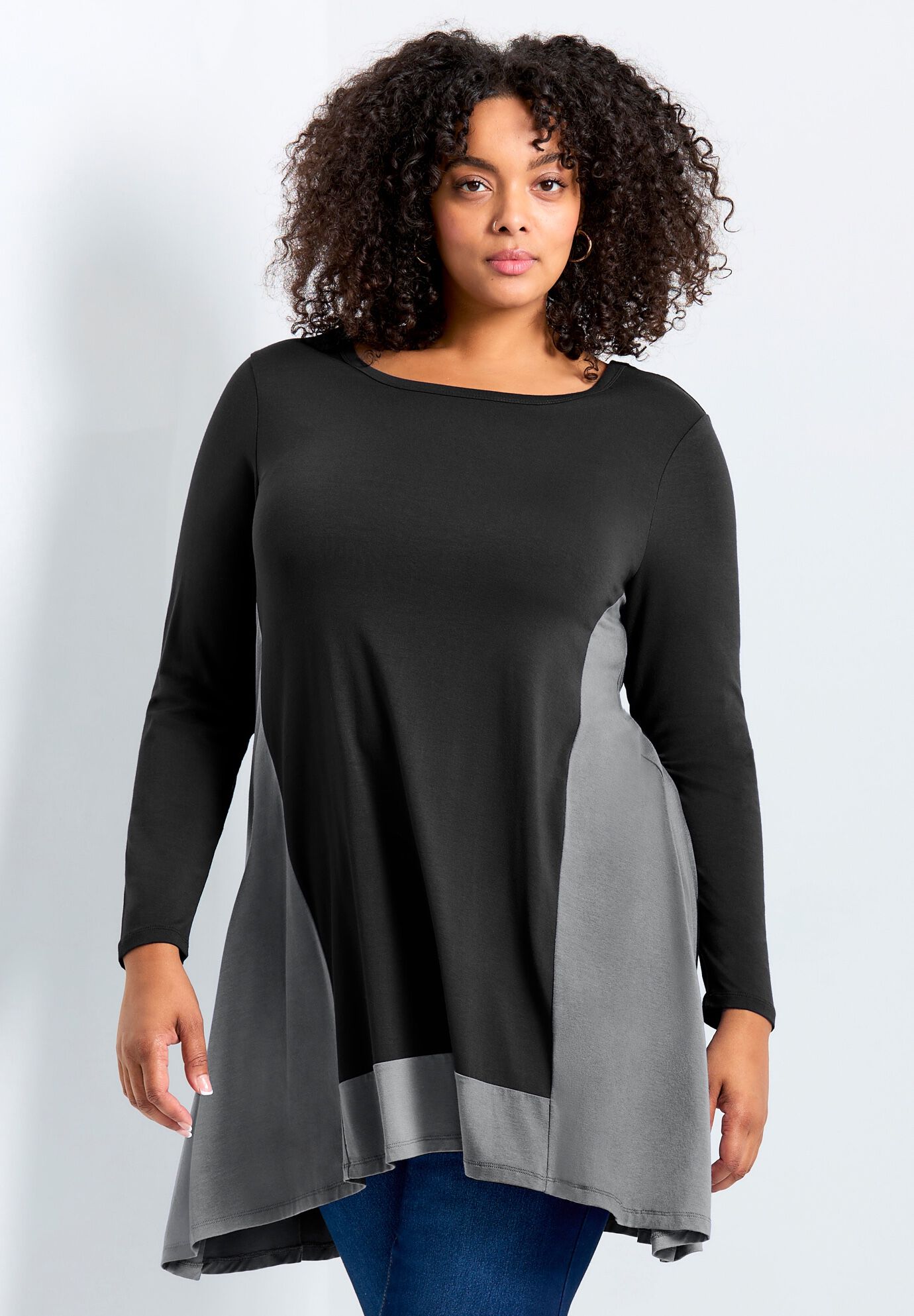 Elsa Tunic, BLACK CHARCOAL, hi-res image number 0