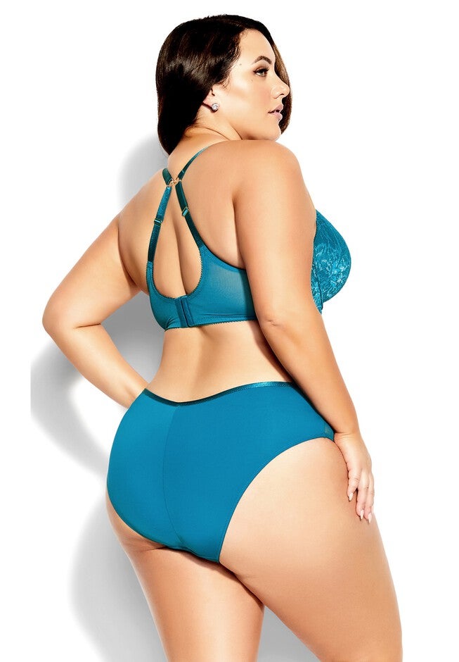 Blythe Plunge Bra - teal, GREEN, alternate image number 5