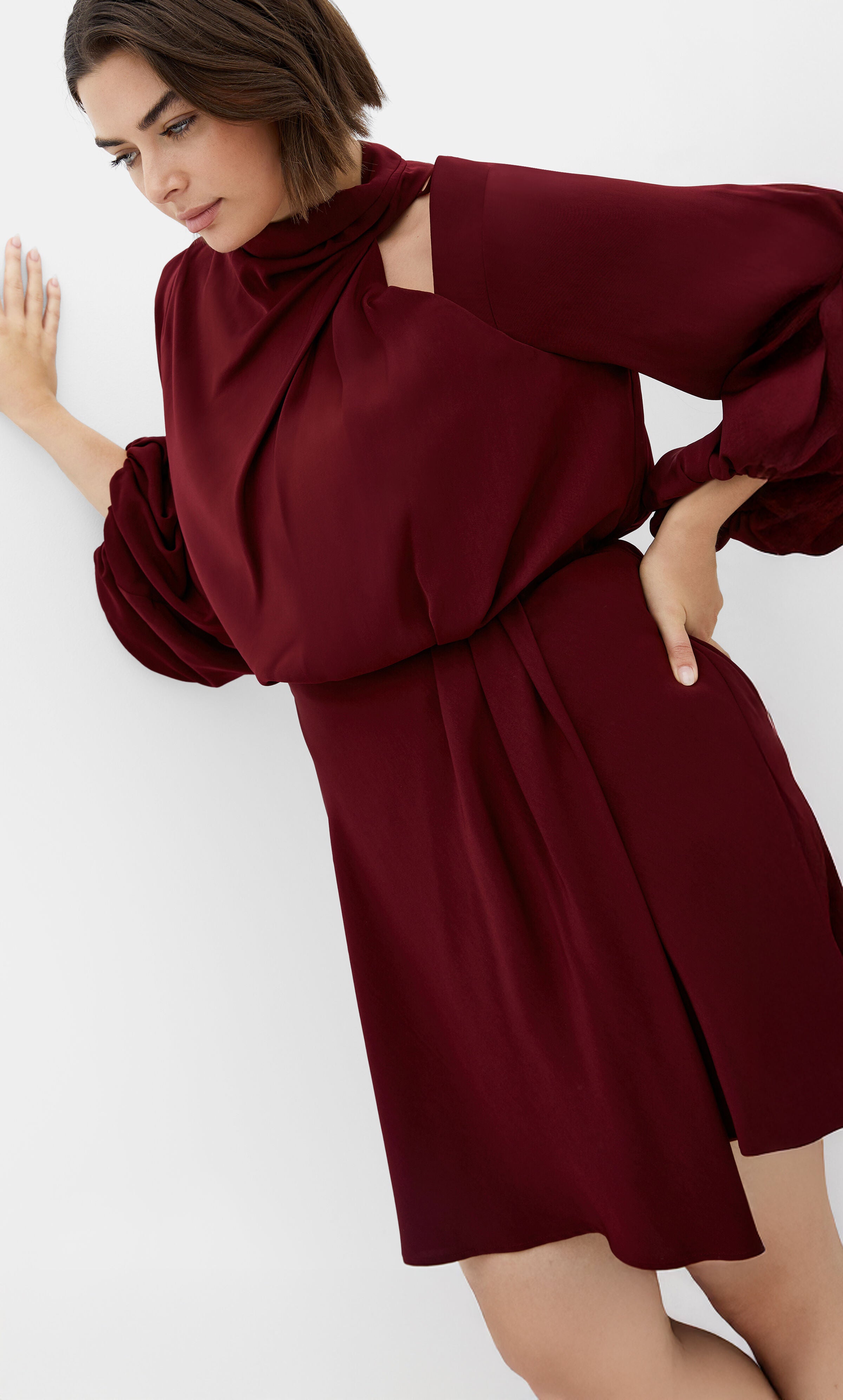 Jaylee Mini Dress - plum, PURPLE, alternate image number 2