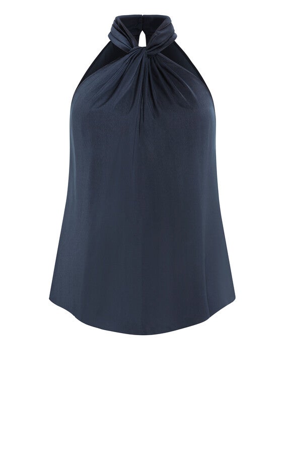 Sexy Twist Top - steel blue, BLUE, alternate image number null