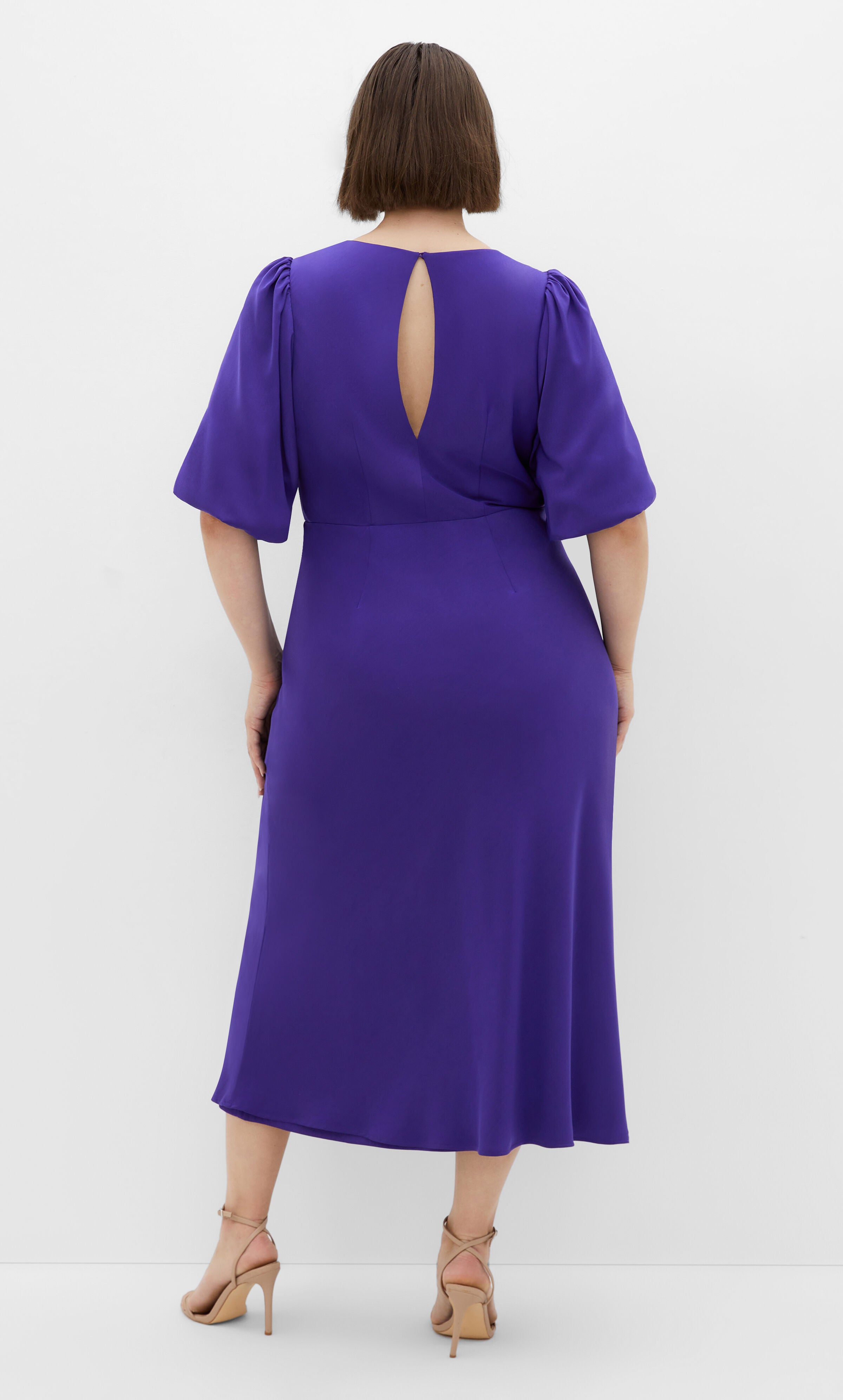 Ines Puff Dress - violet, PURPLE, alternate image number 3