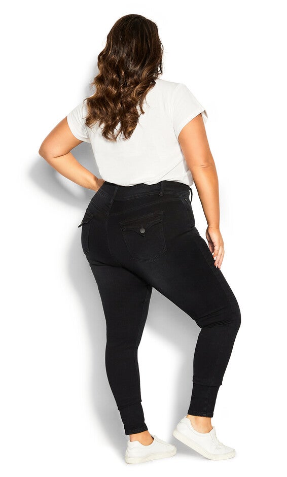 Harley Killer Pins Jean - black wash, BLACK, alternate image number 3