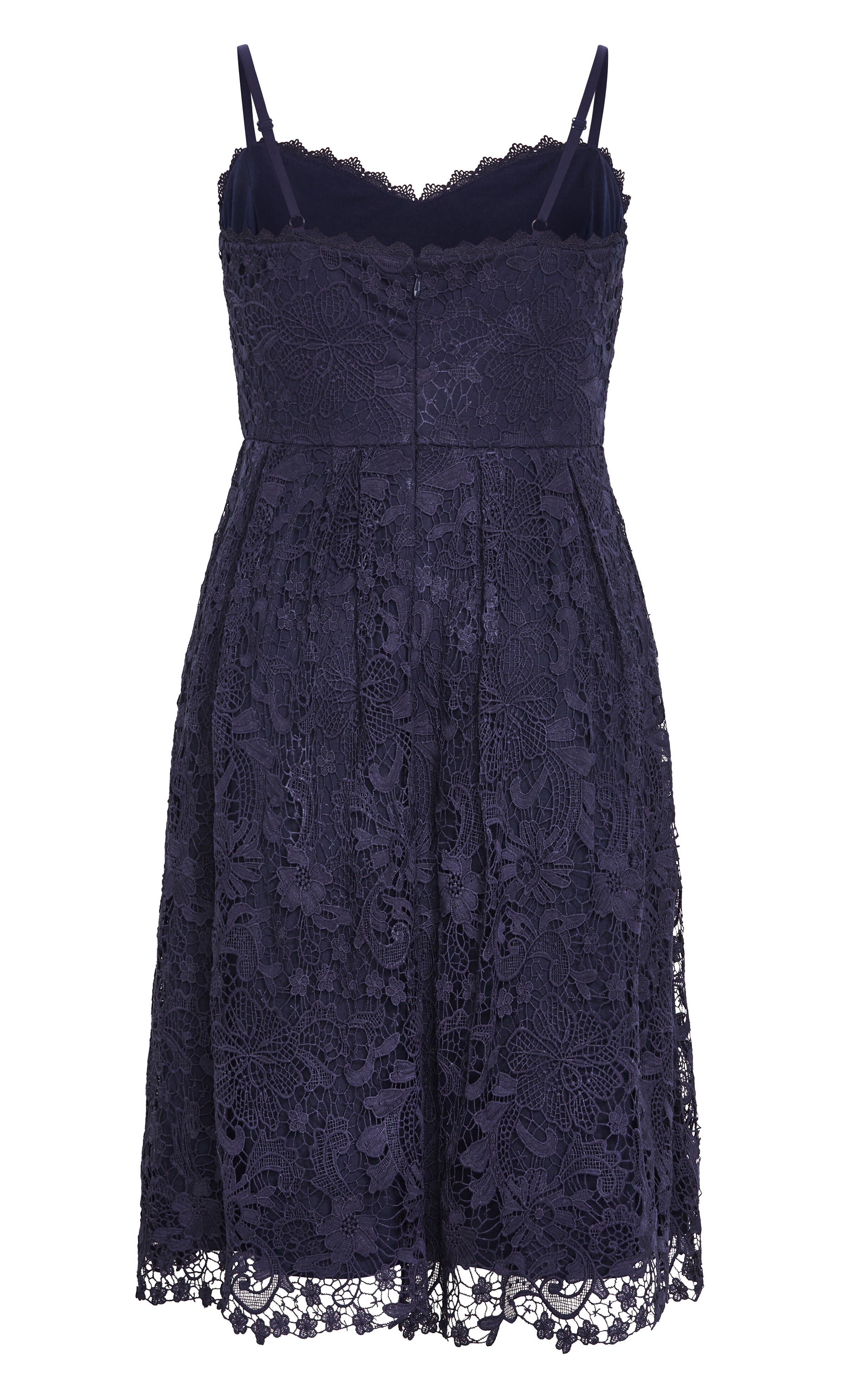 Scarlet Lace Dress - navy, BLUE, alternate image number 4