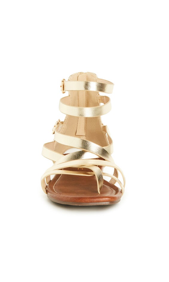 WIDE FIT Ios Sandal - gold, YELLOW, alternate image number 4