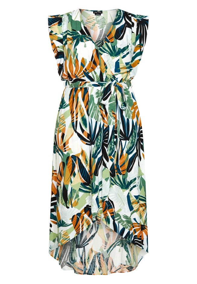 Cassie Print Maxi Dress - white, WHITE, alternate image number null