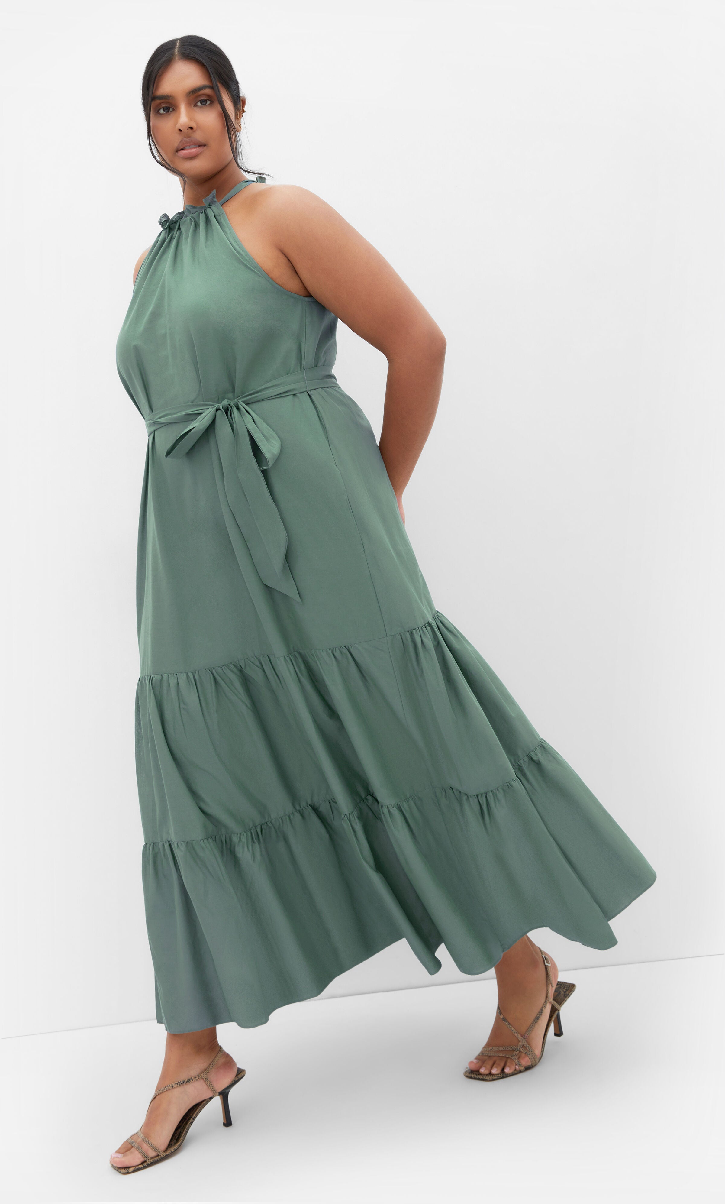 Kiana Maxi Dress - light khaki, GREEN, hi-res image number 0