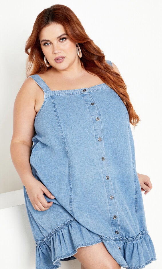 Island Denim Dress - light wash, LIGHT, alternate image number 5