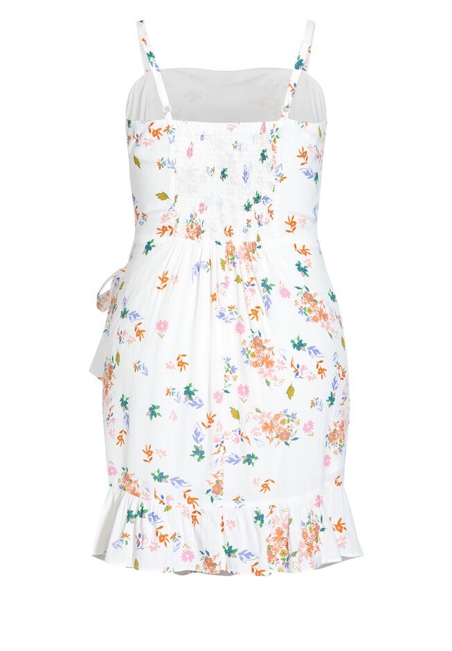 Windswept Dress - ivory, WHITE, alternate image number null