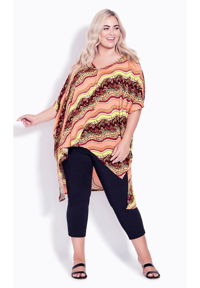 Evie Hi Lo Top, PAISLEY WAVE, alternate image number null