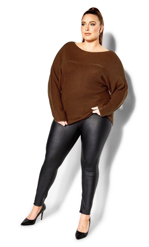 Romance Sweater - copper, BROWN, alternate image number 4