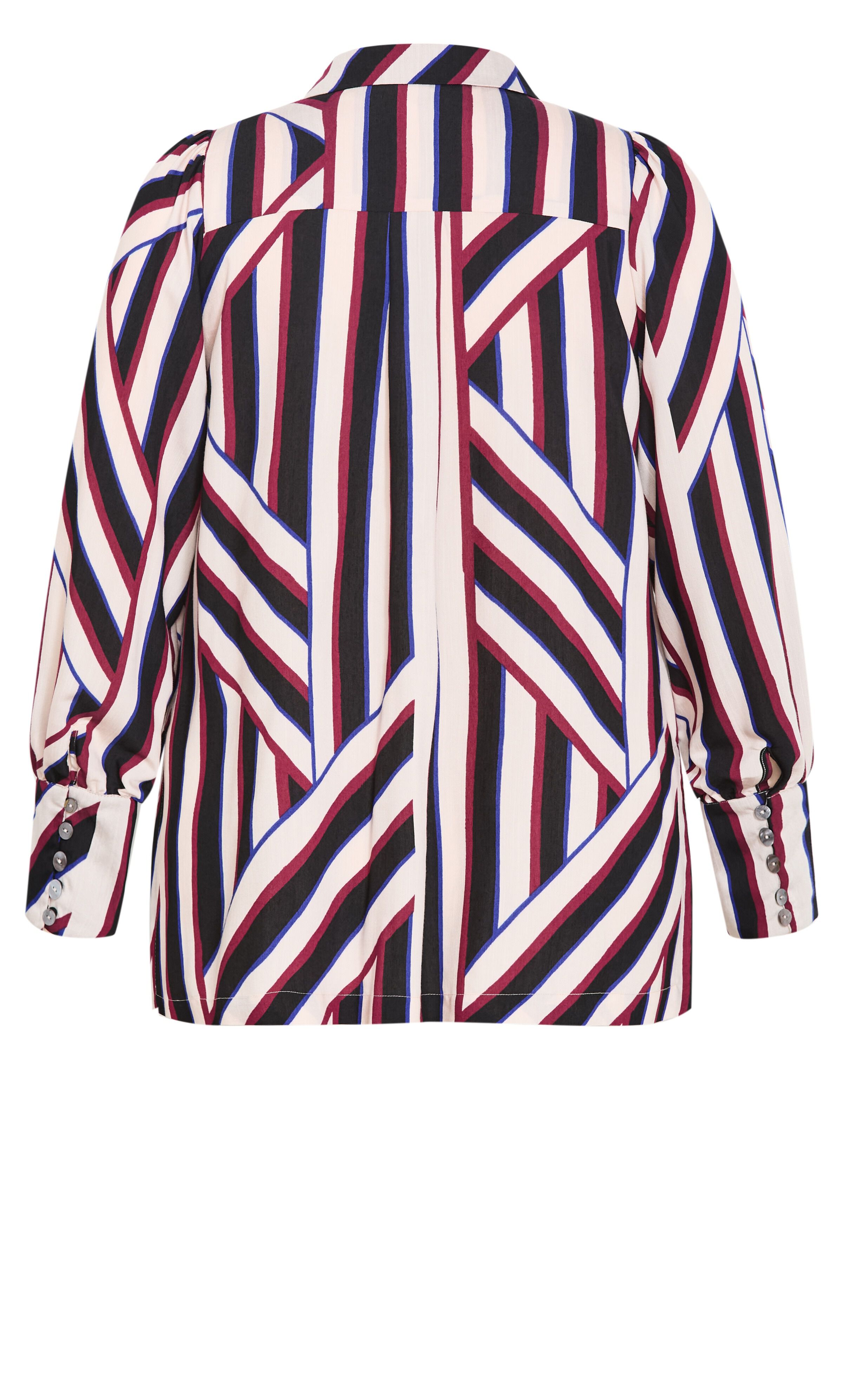 Haylee Timeless Stripe Shirt, BLACK, alternate image number 6