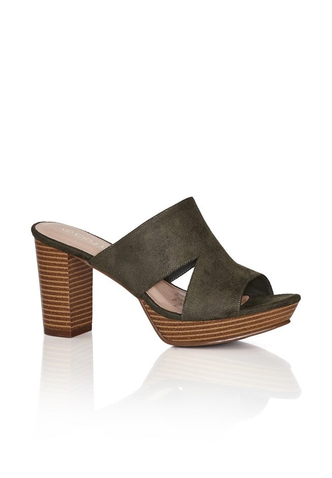 WIDE FIT Remy Mule - khaki, BROWN, hi-res image number null