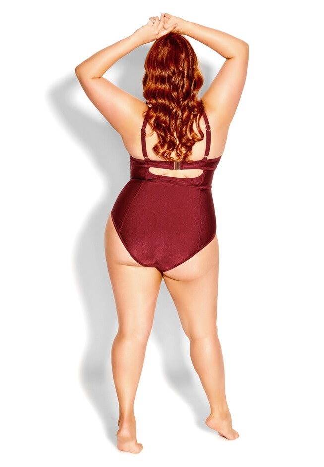 Grenada Underwire 1 Piece - merlot, PURPLE, alternate image number null