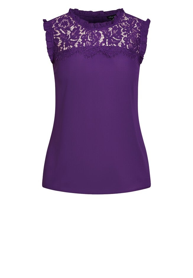 Lace Angel Top - petunia, PURPLE, alternate image number 2