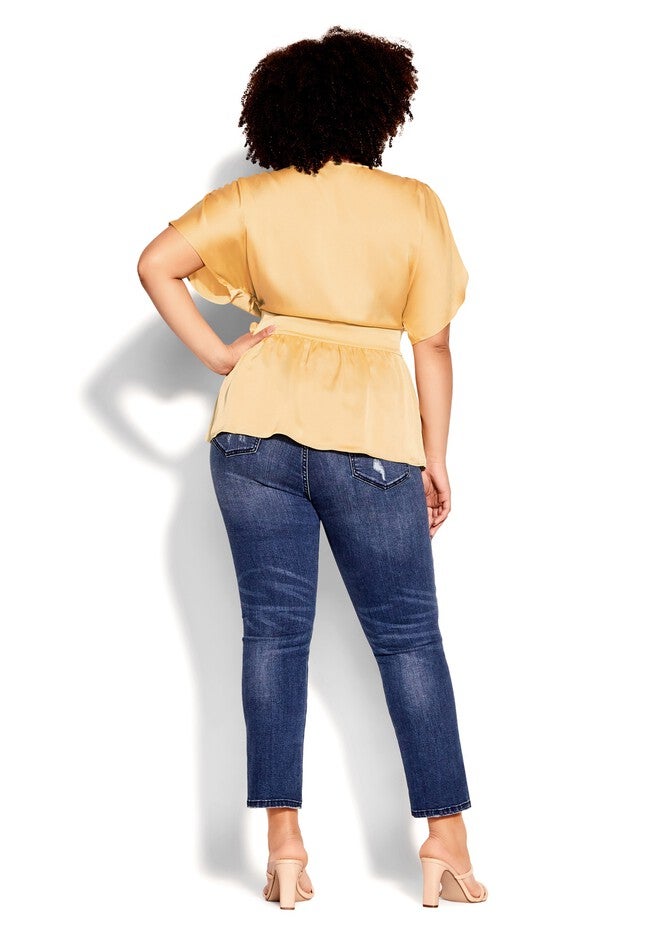 Tangled Top - soft gold, YELLOW, alternate image number null