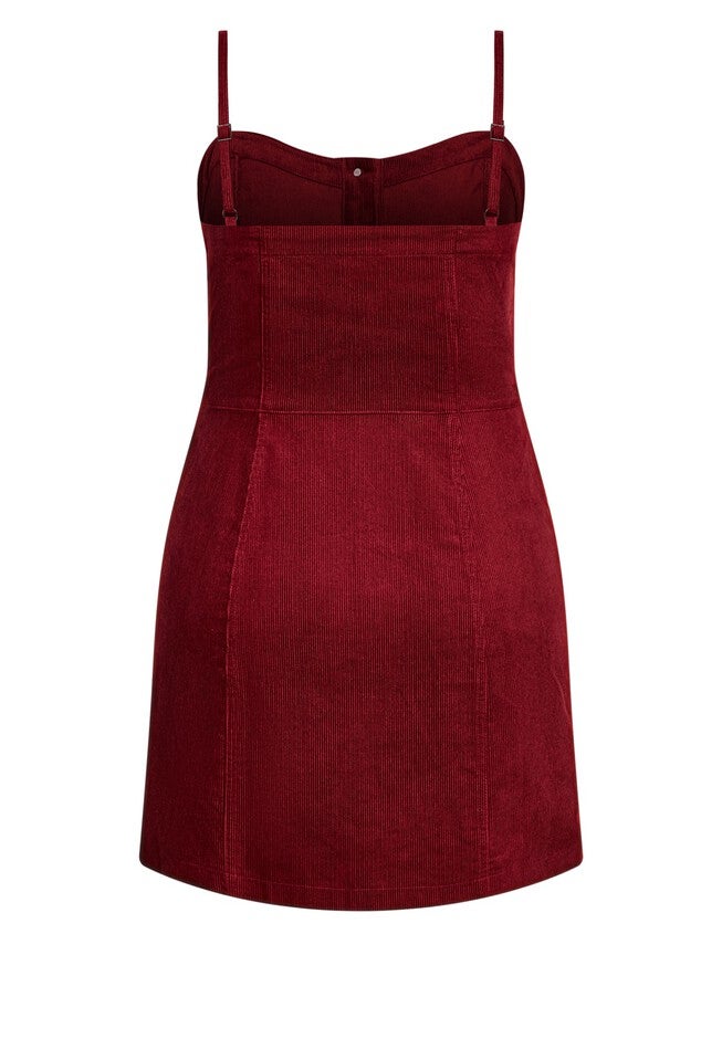 Sweet Corduroy Dress - beetroot, RED, alternate image number 4