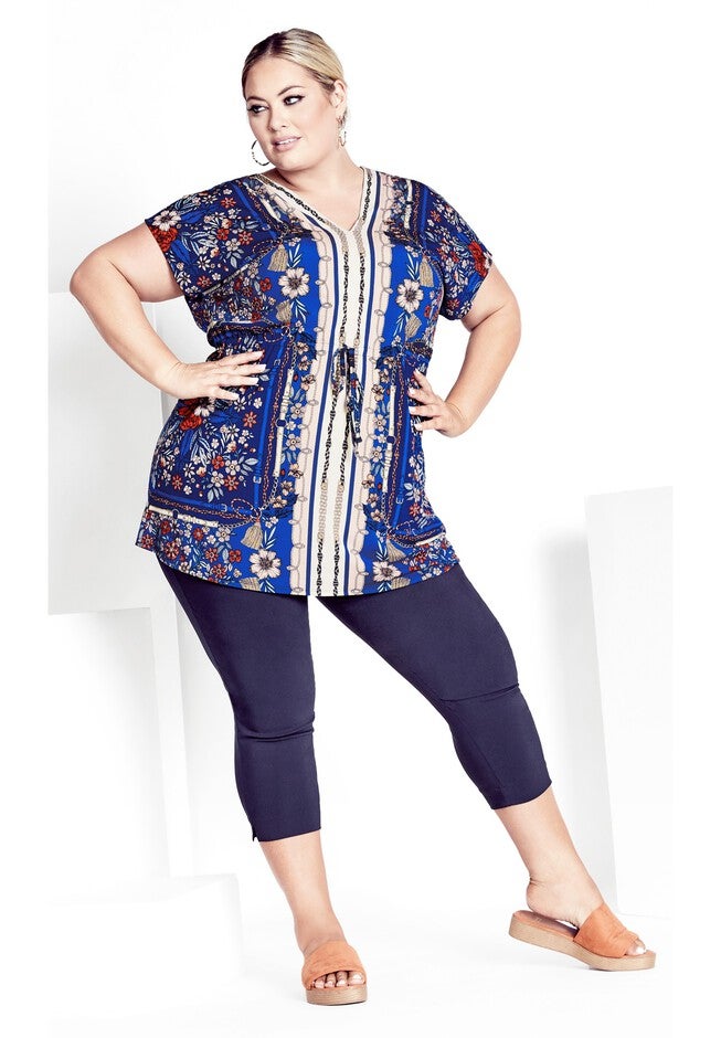 Selina Scarf Tunic, NAVY, alternate image number null