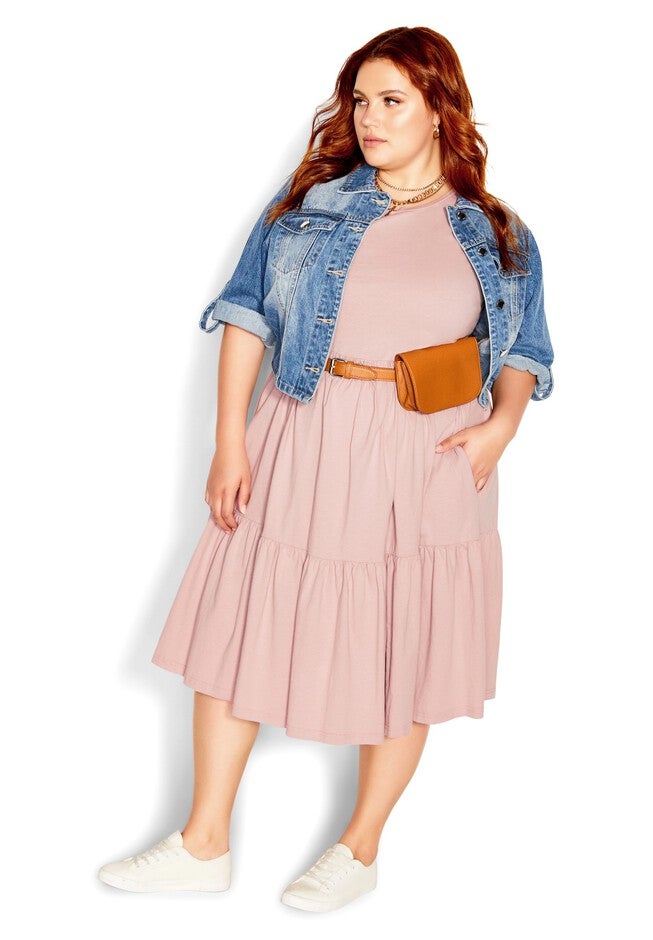 Retro Roller Dress - pink, PINK, hi-res image number null