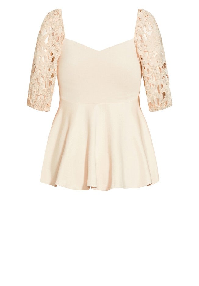 Noelle Top - buff, BEIGE, alternate image number null