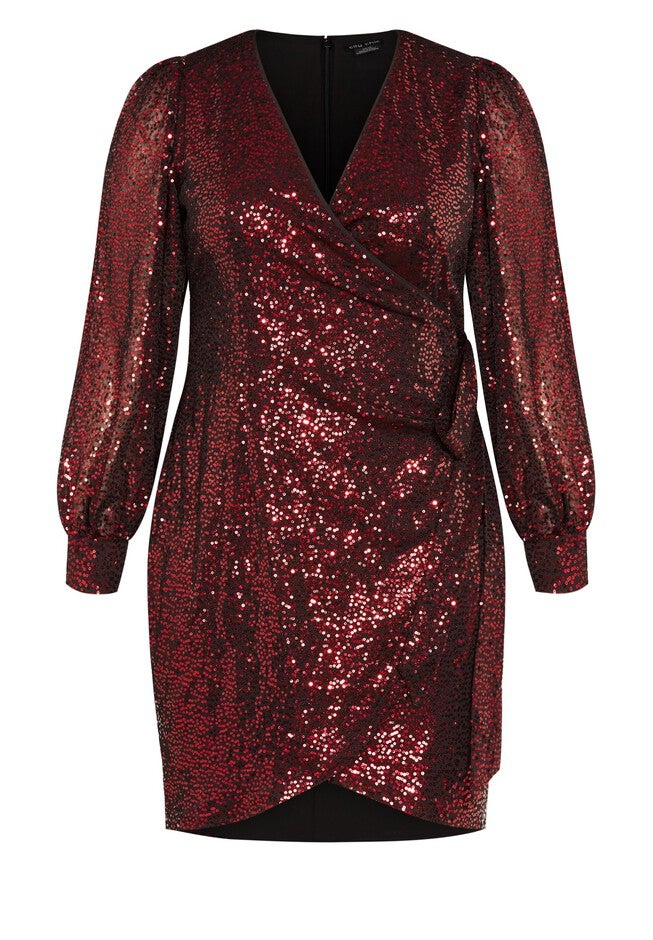 Nadia Dress - claret, RED, alternate image number 2