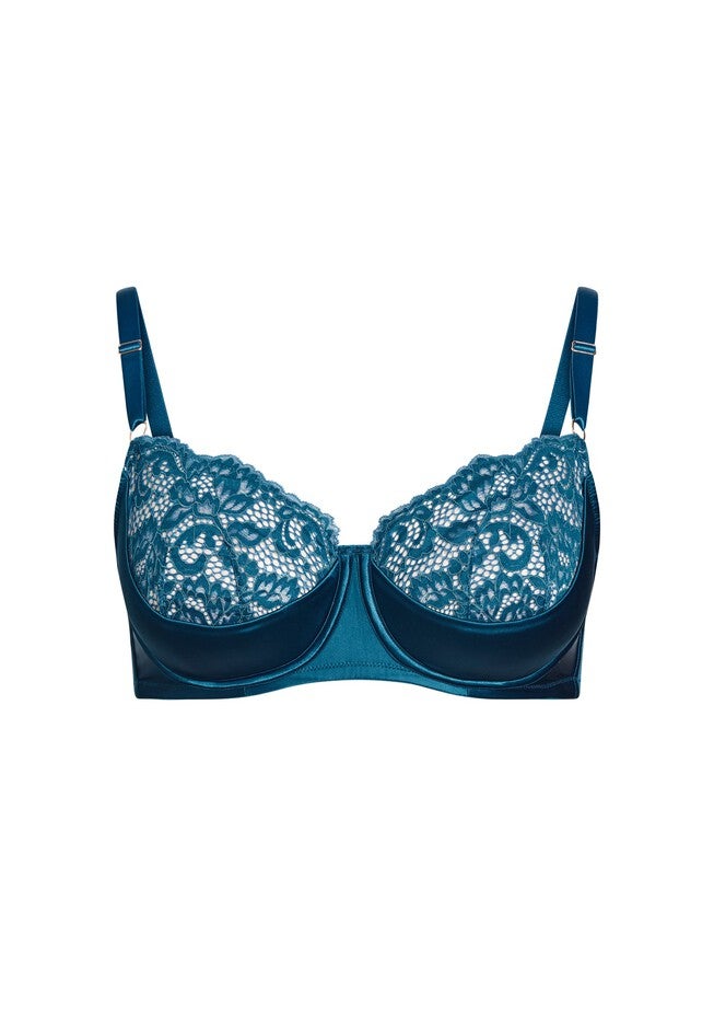 Hollie Underwire Demi Bra - poseidon, BLUE, alternate image number null