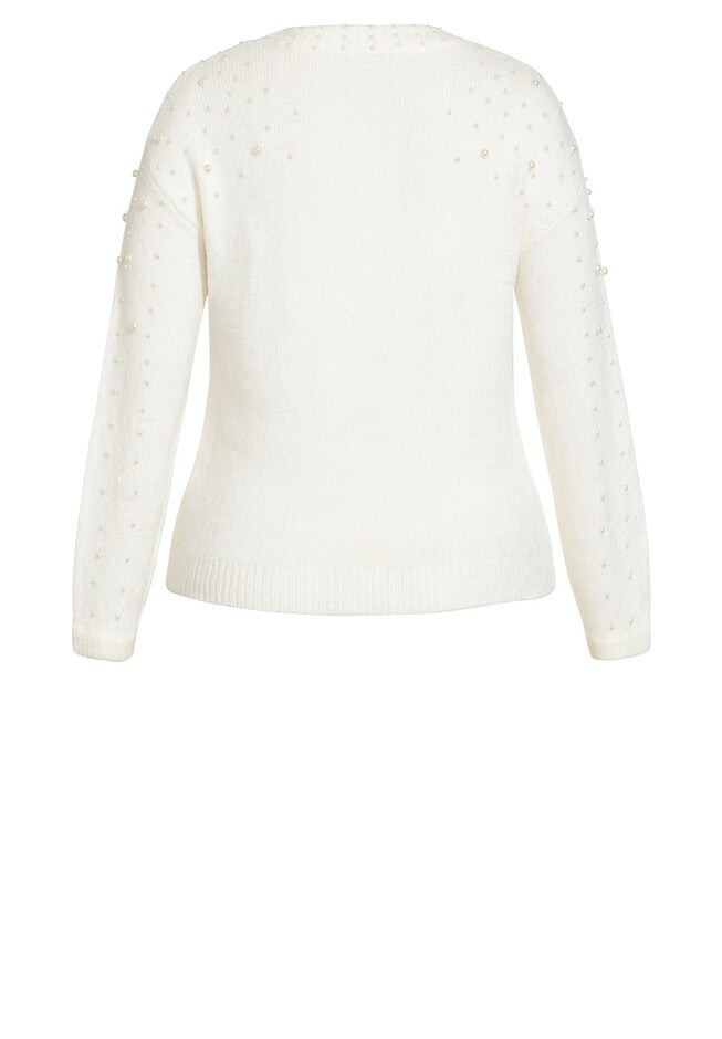 Pearl Sweater - pearl, WHITE, alternate image number 5