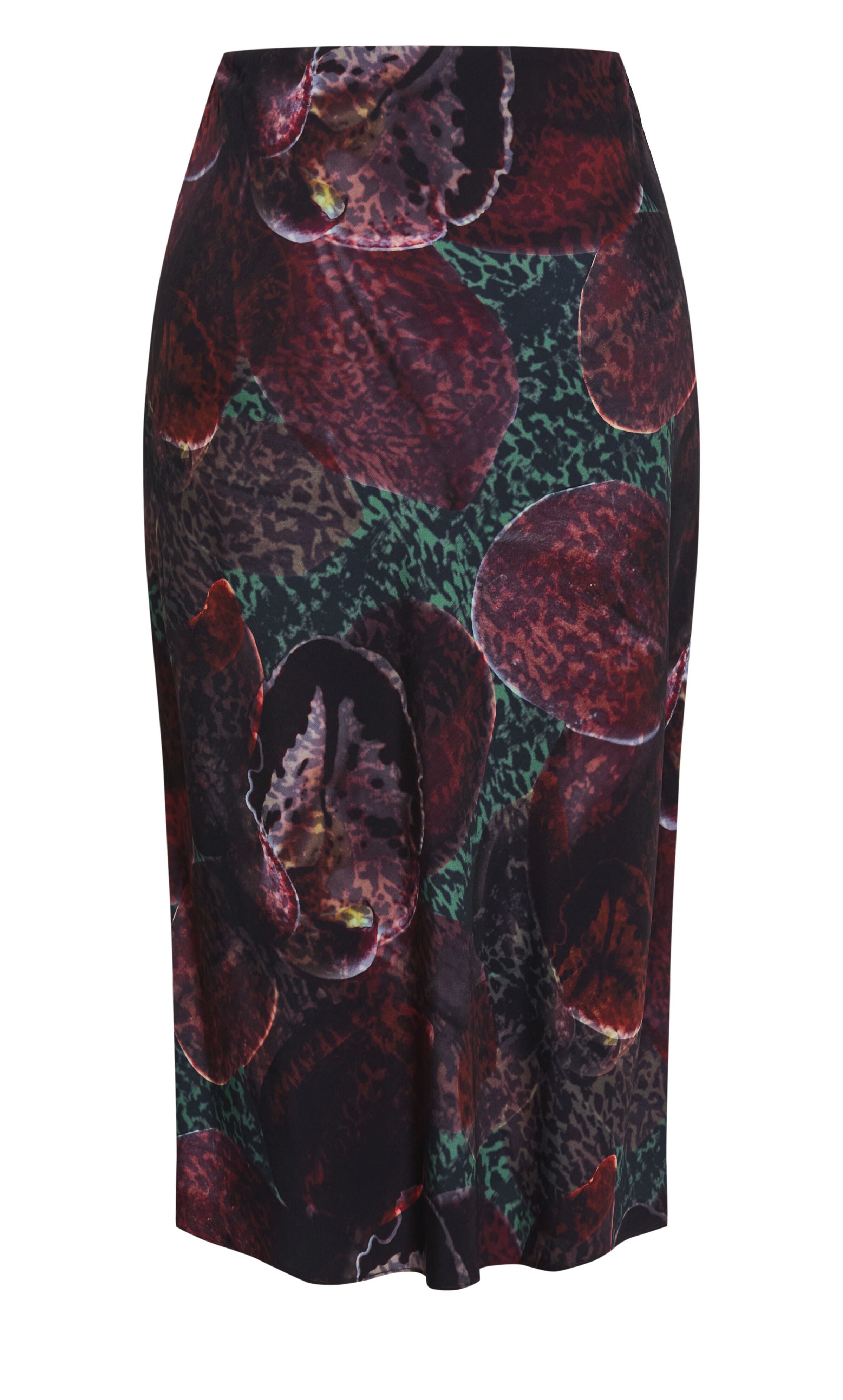 Sienna Orchid Print Midi Skirt, PURPLE, alternate image number 4