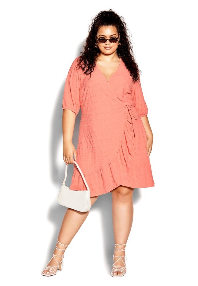 Sweet Romance Dress - peach, ORANGE, on-hover image number 1
