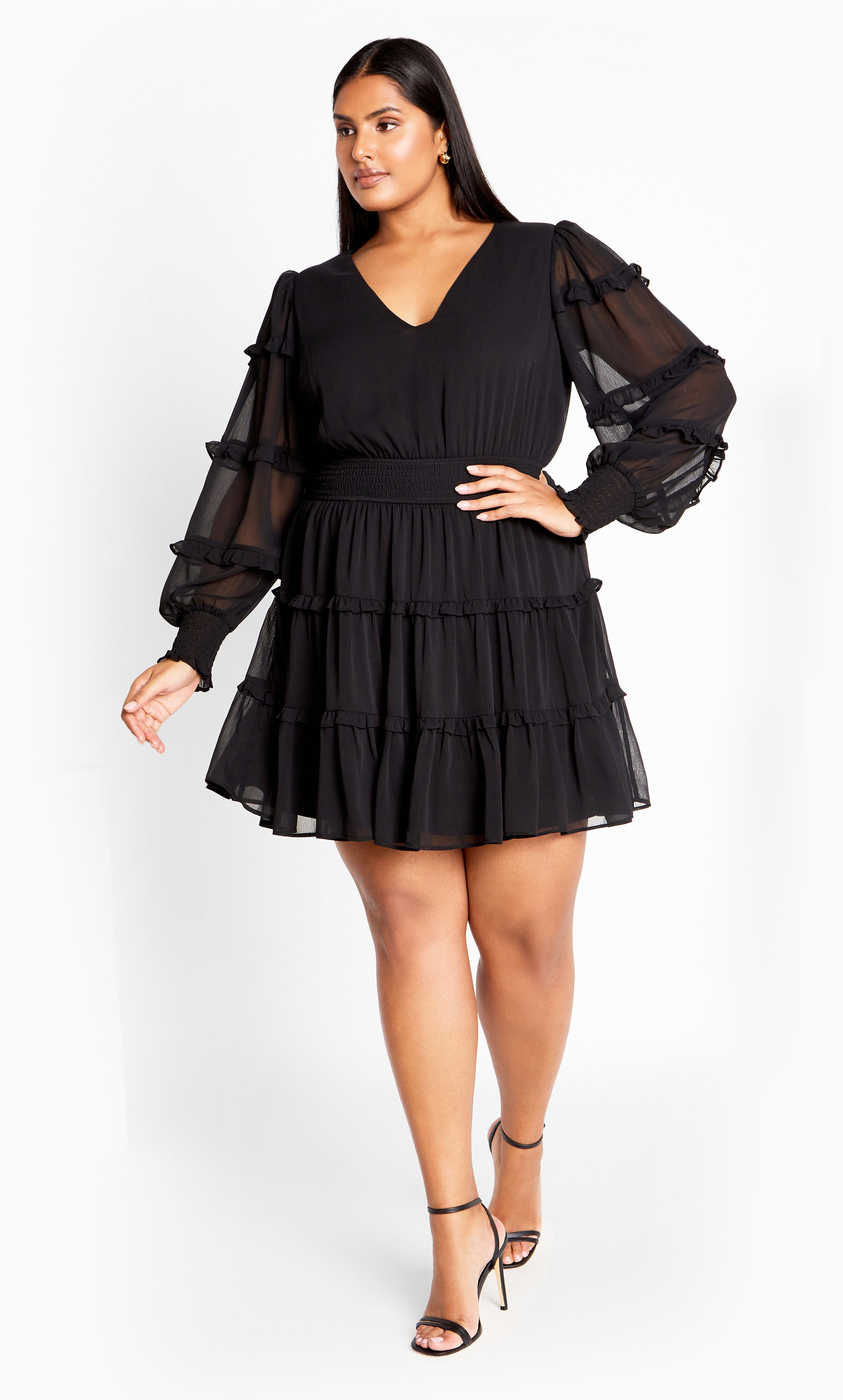 Daisy May Dress - black, BLACK, hi-res image number 0