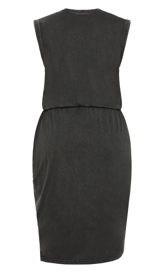 Ivy Wash Dress - black wash, BLACK, alternate image number null