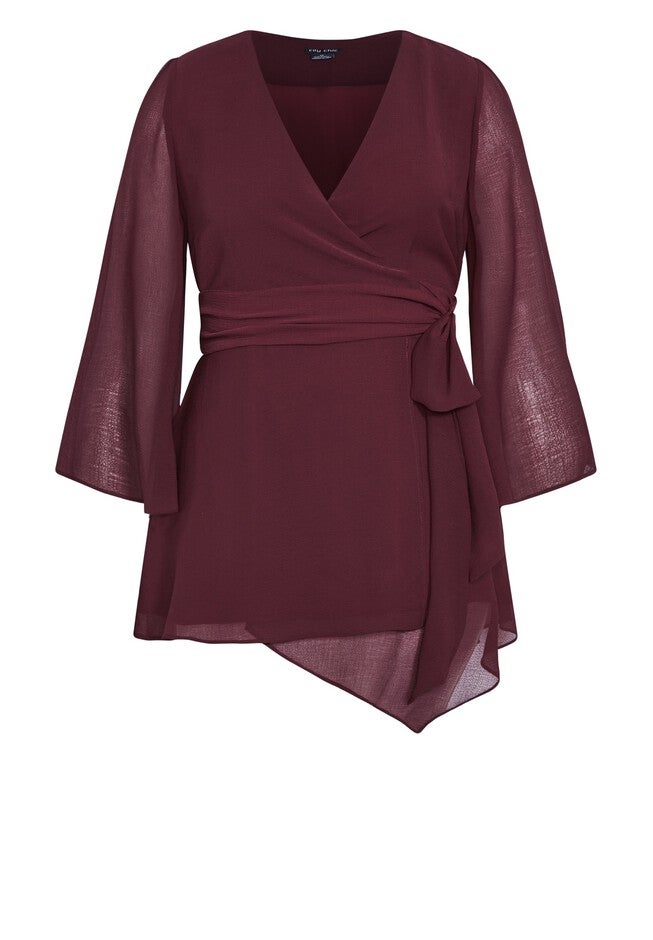 Arya Top - oxblood, RED, alternate image number null