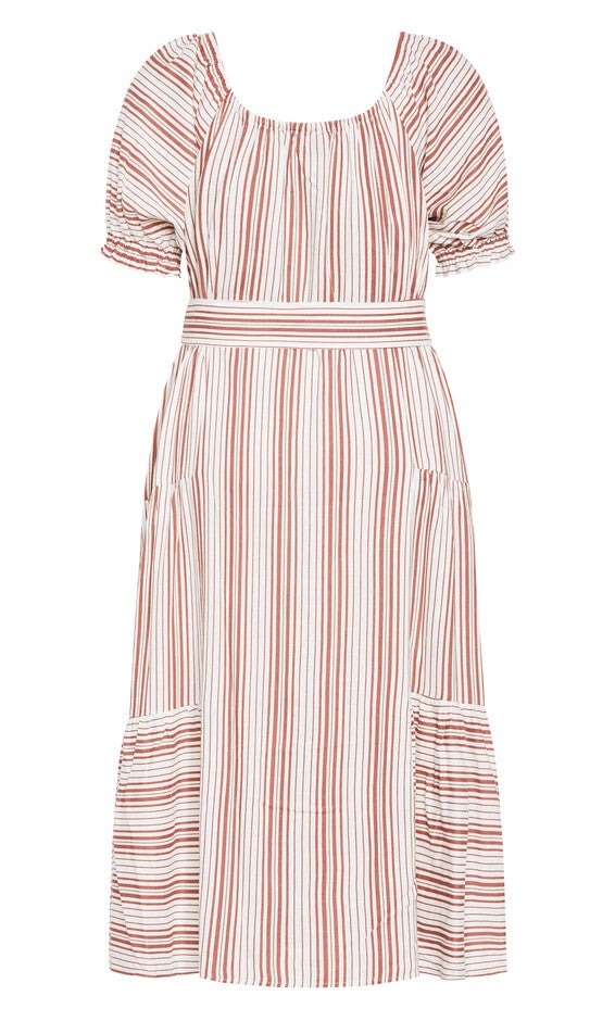 Jemima Dress - white, BROWN, alternate image number 4