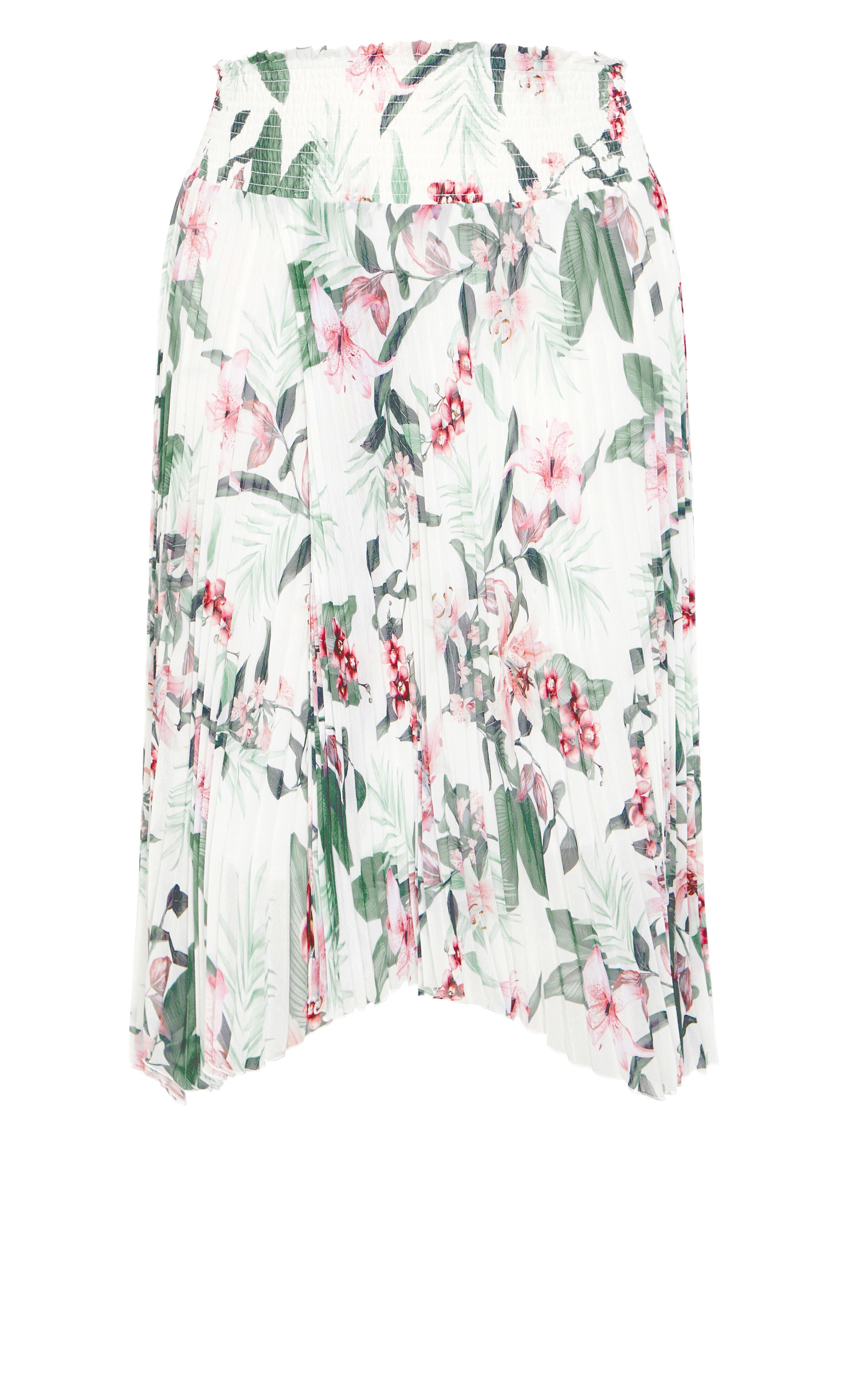 Natalie Print Skirt - ivory, WHITE, alternate image number 4