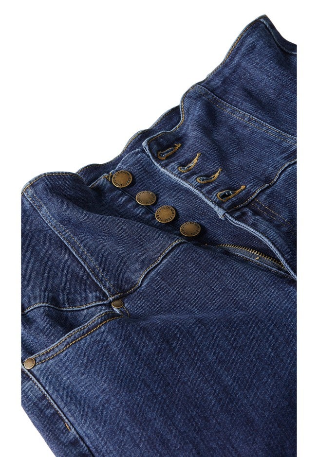 Harley Grace Corset Jean - dark denim, BLUE, alternate image number null