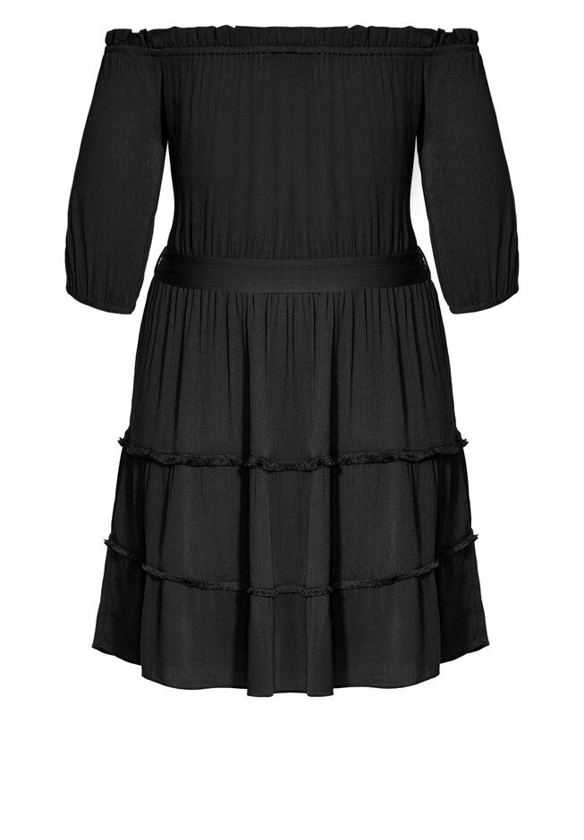 Fiesta Fringe Dress - black, BLACK, alternate image number 2