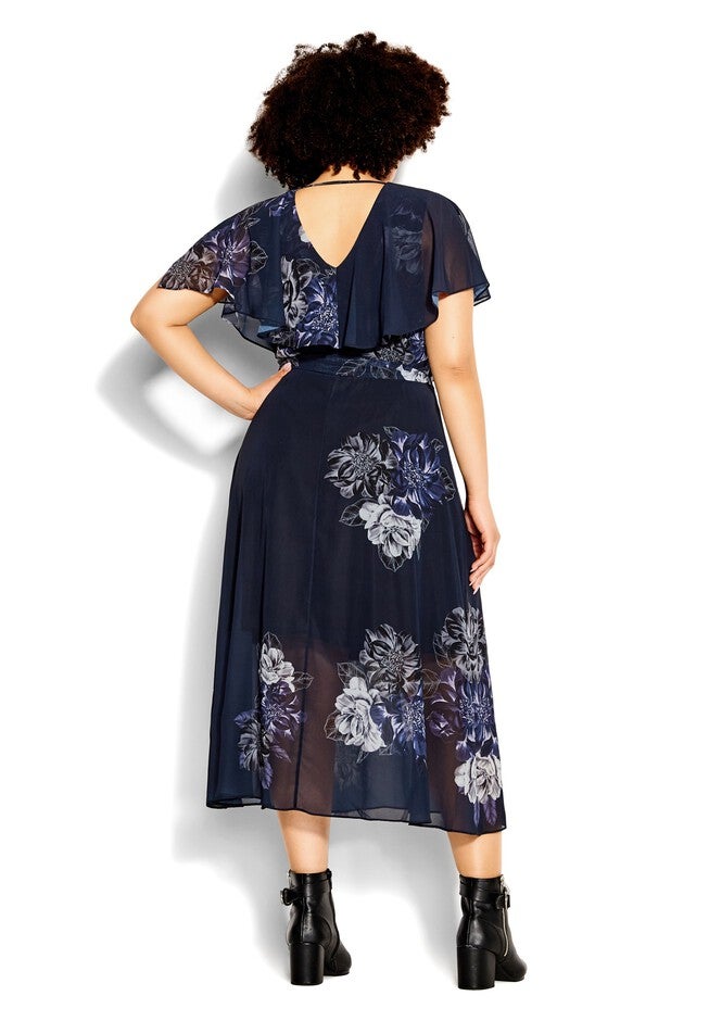 Bouquet Dress - navy, BLUE, alternate image number 2