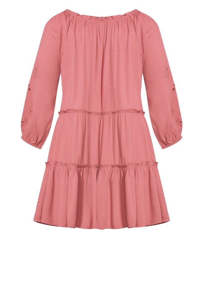 Clover Cut Work Tunic, HIBISCUS, alternate image number null