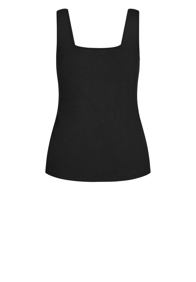 Square Neck Cami - black, BLACK, alternate image number 5