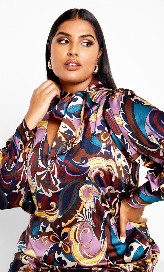 Mara Print Dress - lilac, ENVY, alternate image number 2