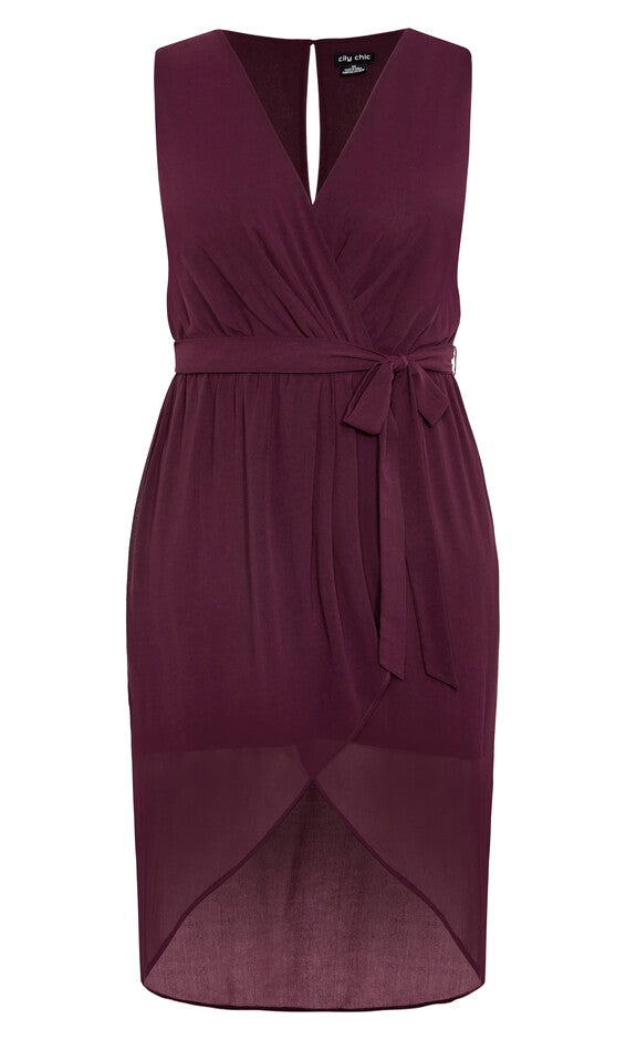 Sexy Tie Dress - spiced plum, SPICED, alternate image number null