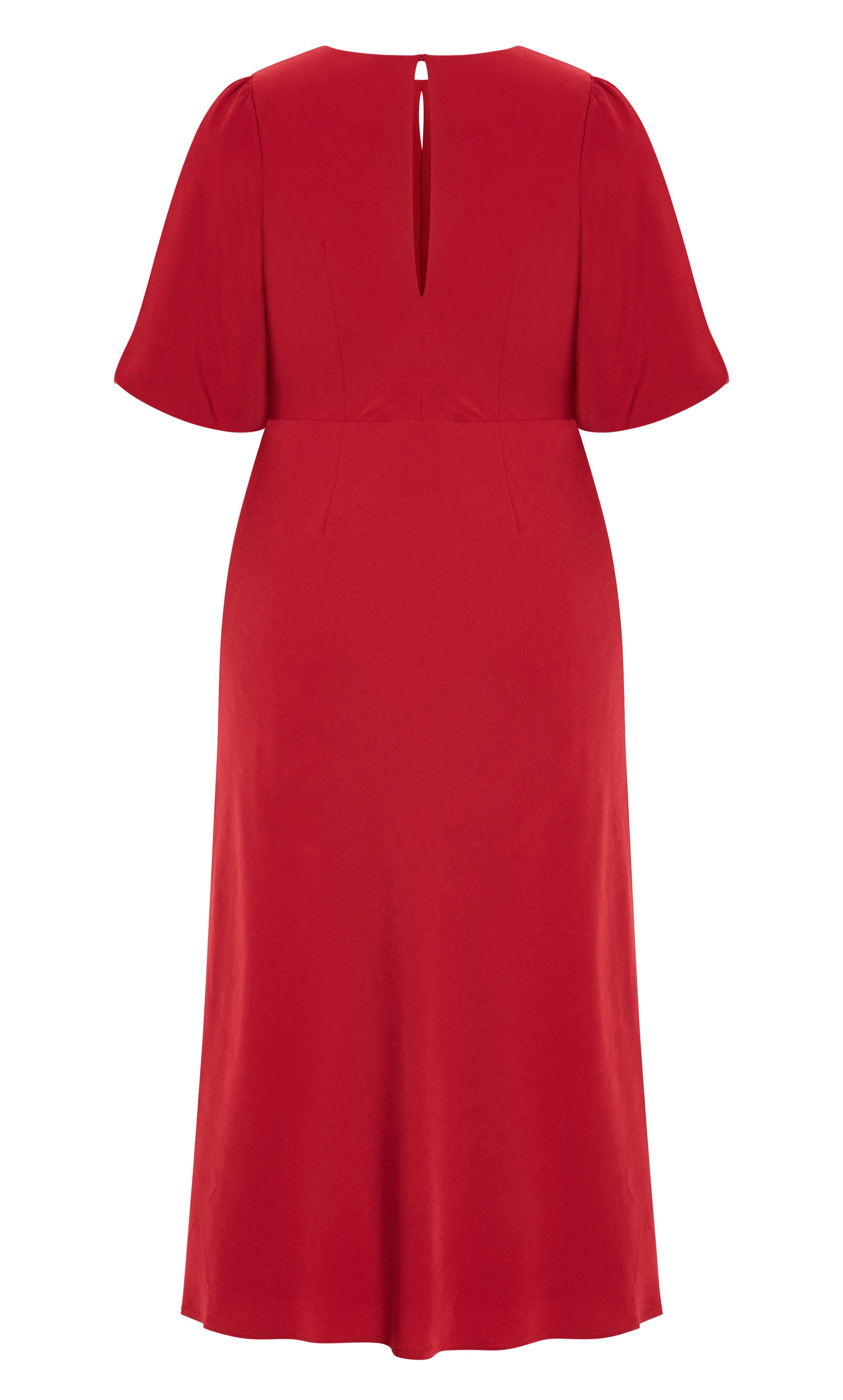 Ines Puff Dress - red cherry, RED, alternate image number 4