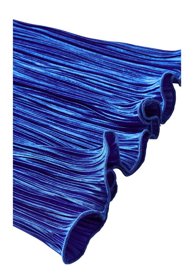 Andi Wide Leg Plisse Pant - sapphire, BLUE, alternate image number null