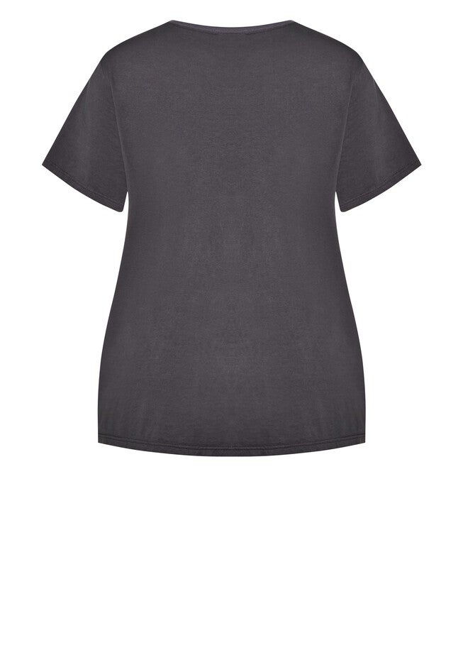 Kora Graphic Tee, CHARCOAL, alternate image number null