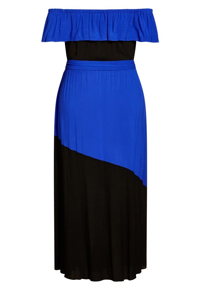 Colourburst Maxi Dress - cobalt, BLUE, alternate image number 3