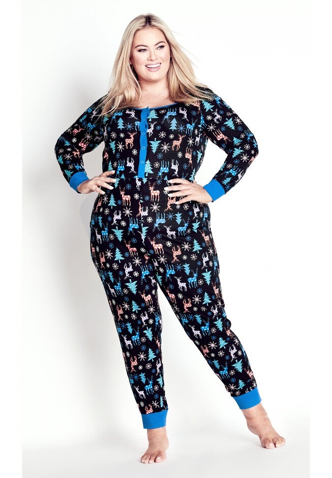 Festive Print Onesie, FESTIVE, hi-res image number null