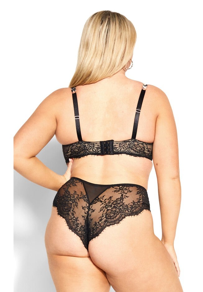 Sienna Underwire Demi Bra - black, BLACK, alternate image number null