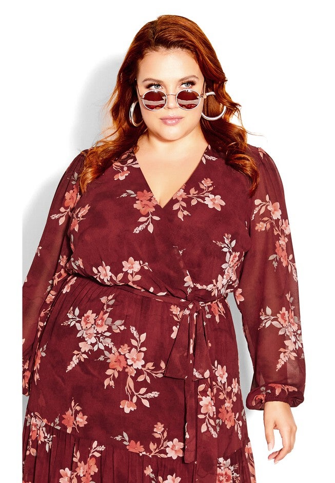 Alicia Maxi Dress - port, RED, on-hover image number null