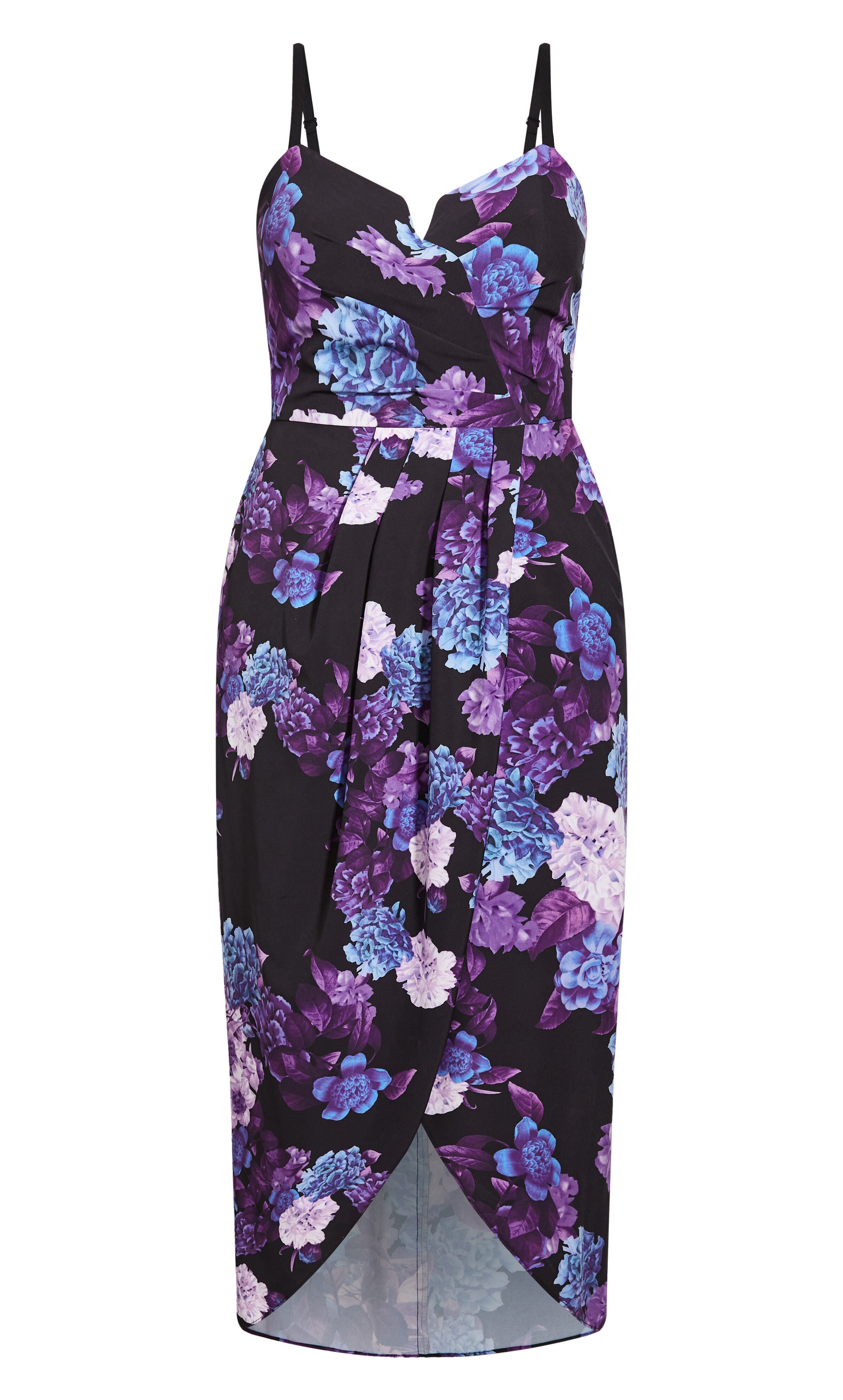 Hydrangea Maxi Dress - black, BLACK, alternate image number 3