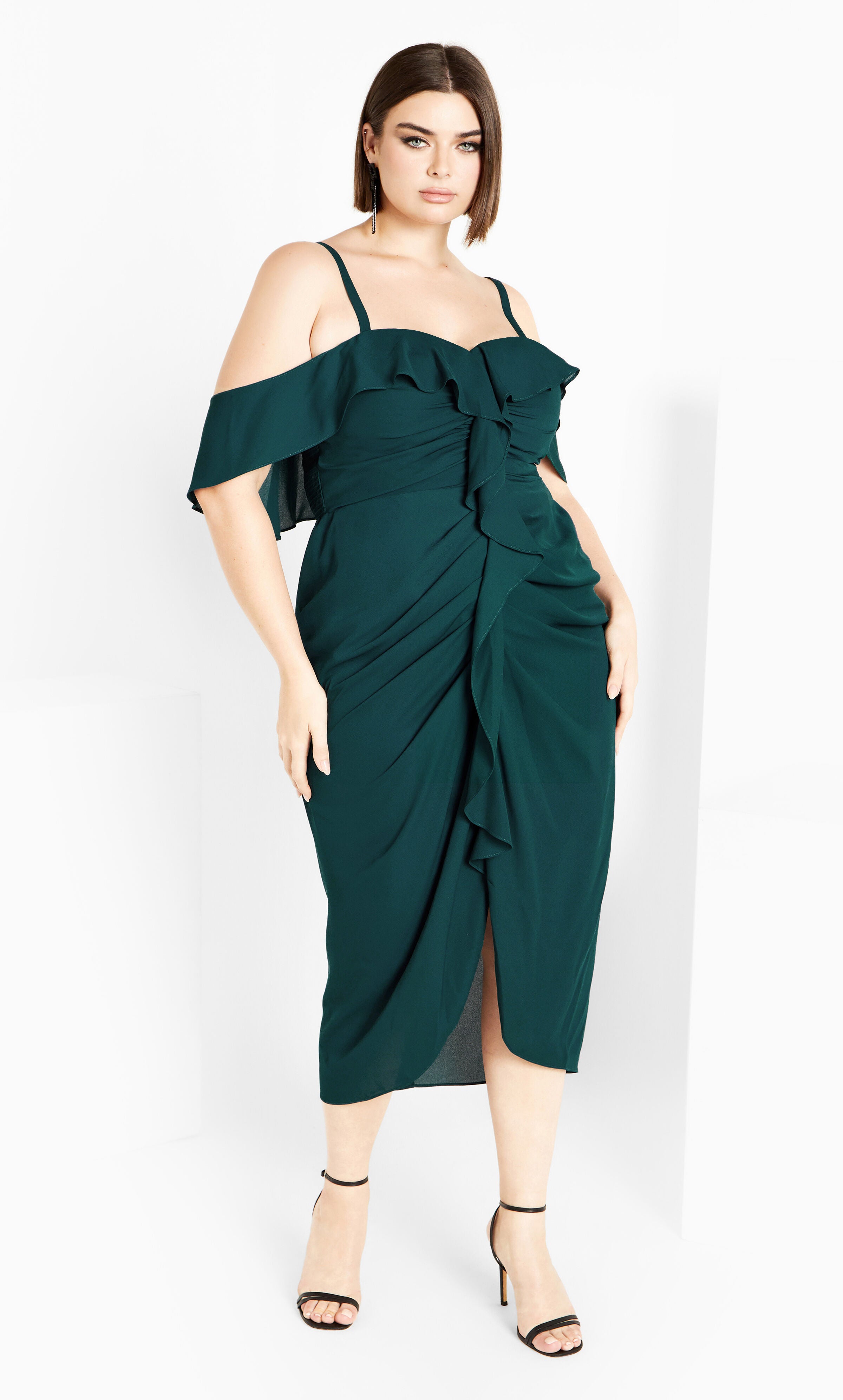 Va Va Voom Dress - emerald, GREEN, alternate image number 4